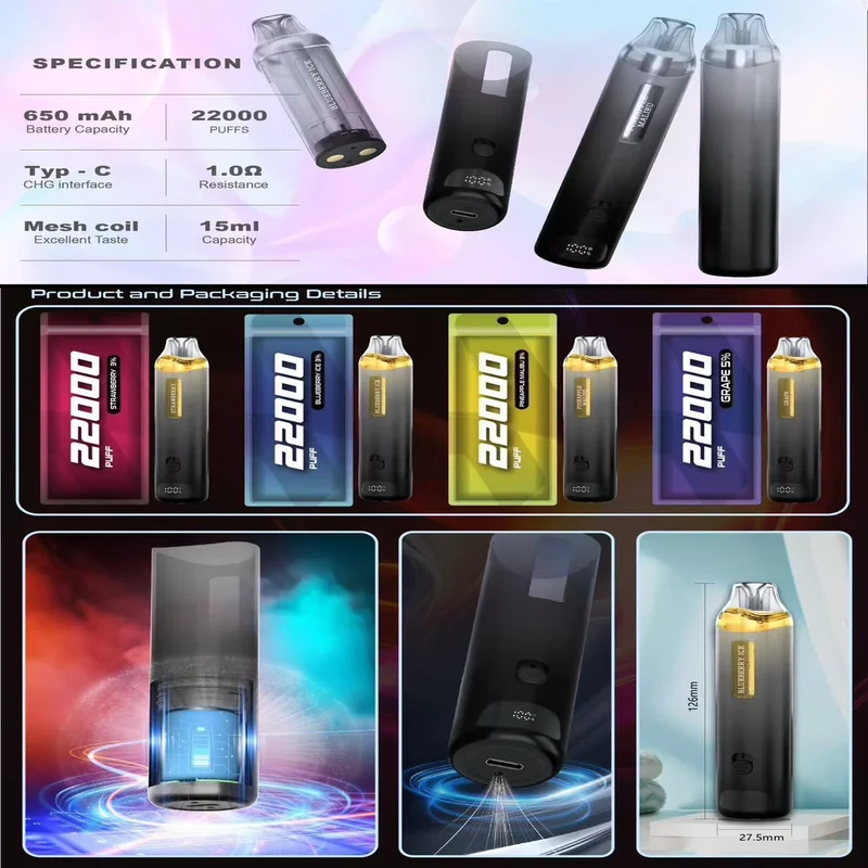 KENZO 22000 คำ พอตใช้แล้วทิ้ง ออกใหม่ล่าสุด ดีไซน์สวยถูกใจ - Image 2