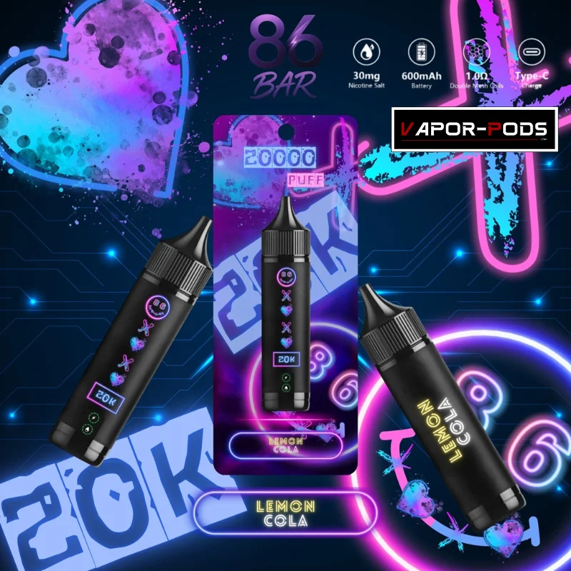 86 BAR 20000 puffs_Lemon Cola