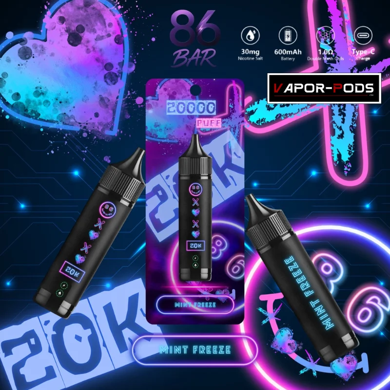 86 BAR 20000 puffs_Mint freeze