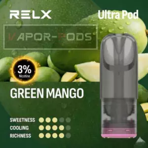 RELX Ultra Pod_Green Mango Nic3%